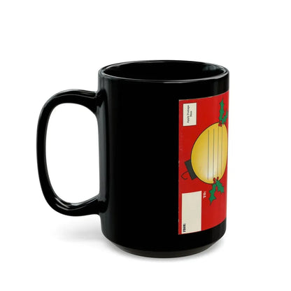 MERRY CHRISTMAS VIDEO GREETING CARD (VHS COVER) - Black Coffee Mug - Go Mug Yourself