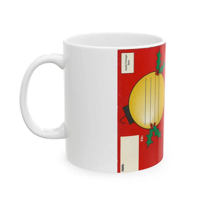 MERRY CHRISTMAS VIDEO GREETING CARD (VHS COVER) - White Coffee Mug - Go Mug Yourself