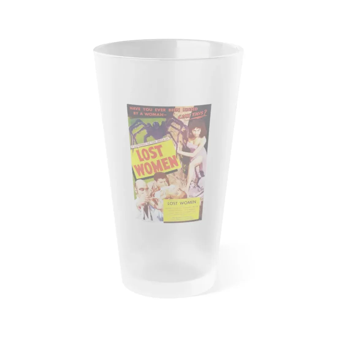 MESA OF LOST WOMEN 1953 Movie Poster - Frosted Pint Glass 16oz 16oz Frosted - Go Mug Yourself