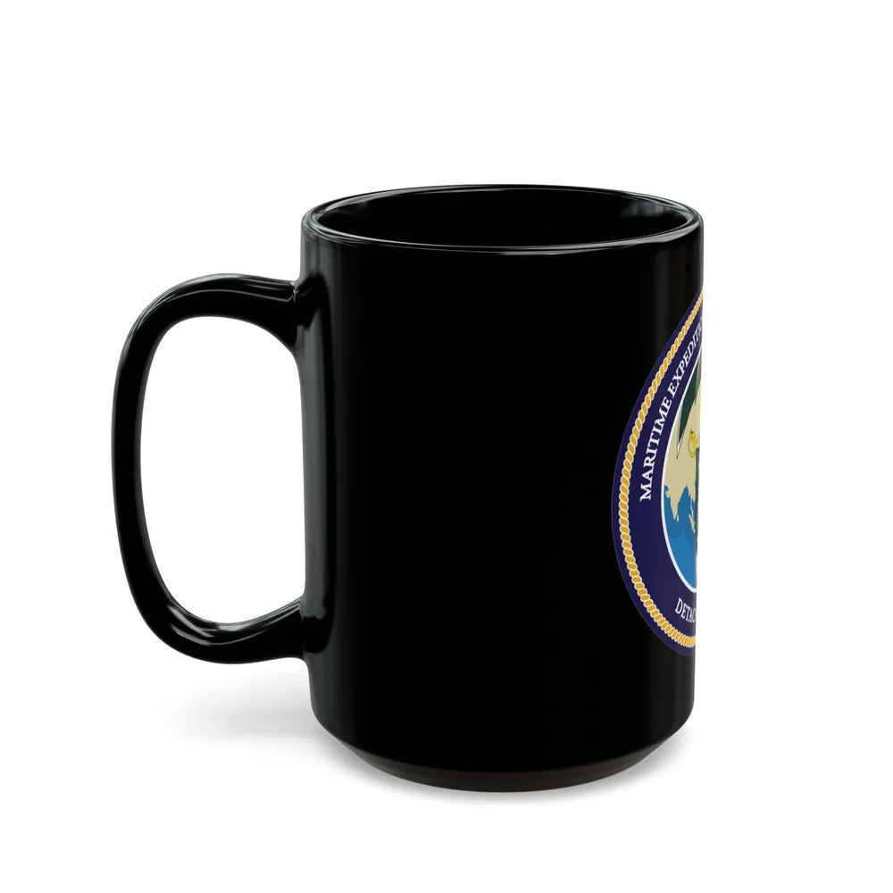 MESG 1 Det Guam Maritime Expeditionary Security Group One (U.S. Navy) Black Coffee Mug-Go Mug Yourself