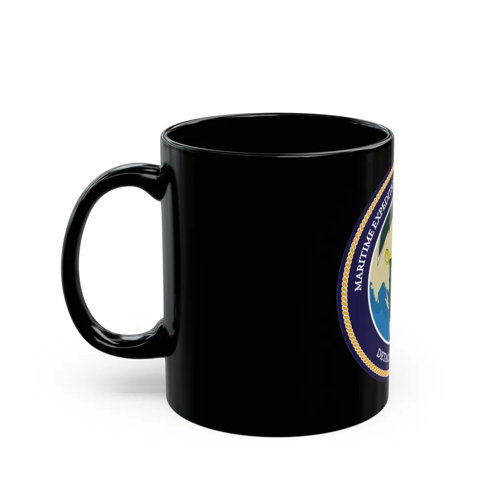 MESG 1 Det Guam Maritime Expeditionary Security Group One (U.S. Navy) Black Coffee Mug-Go Mug Yourself