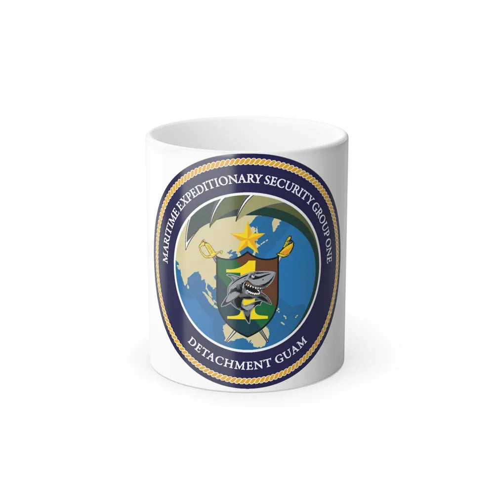 MESG 1 Det Guam Maritime Expeditionary Security Group One (U.S. Navy) Color Changing Mug 11oz-11oz-Go Mug Yourself
