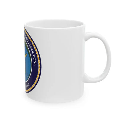 MESG 1 Det Guam Maritime Expeditionary Security Group One (U.S. Navy) White Coffee Mug-Go Mug Yourself