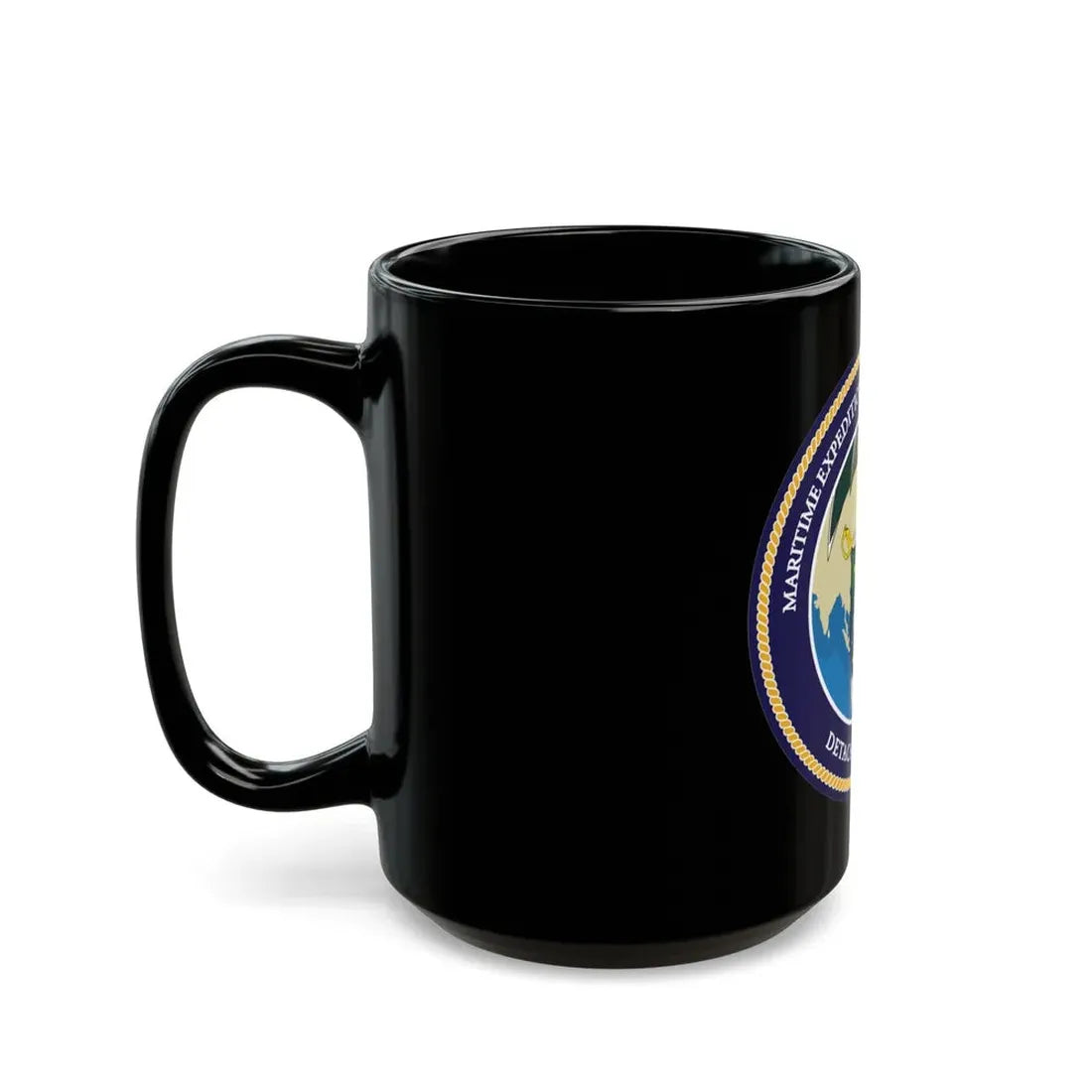 MESG 1 Det Guam Maritime Expeditionary Security Group One (U.S. Navy) Black Coffee Mug - Go Mug Yourself