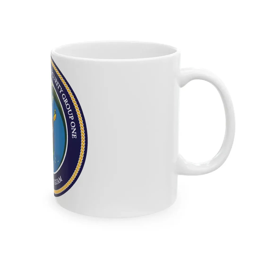 MESG 1 Det Guam Maritime Expeditionary Security Group One (U.S. Navy) White Coffee Mug - Go Mug Yourself
