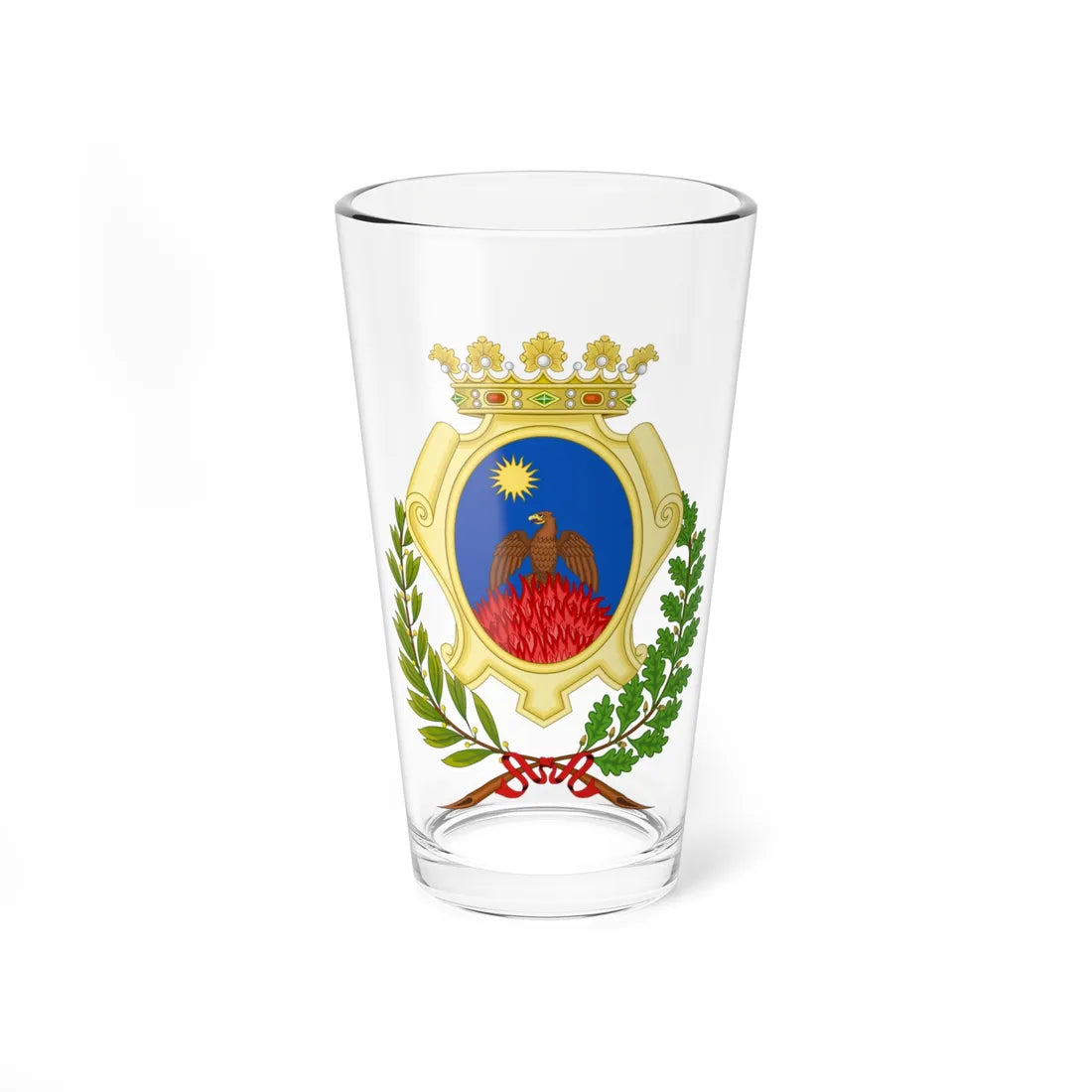 Mesola-Stemma (Italy) (Coat of Arms) Pint Glass 16oz 16oz - Go Mug Yourself