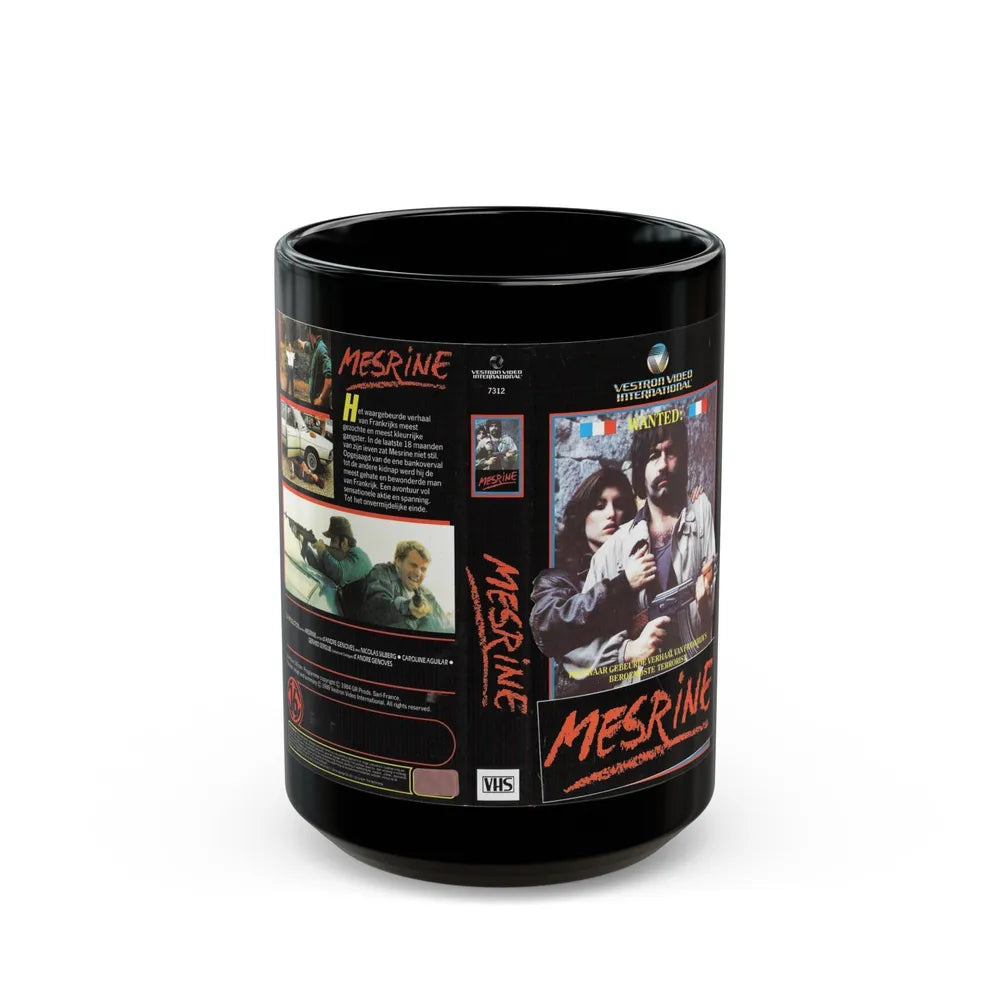 MESRINE (VHS COVER) - Black Coffee Mug-15oz-Go Mug Yourself