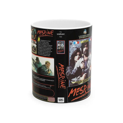 MESRINE (VHS COVER) - White Coffee Mug 11oz - Go Mug Yourself