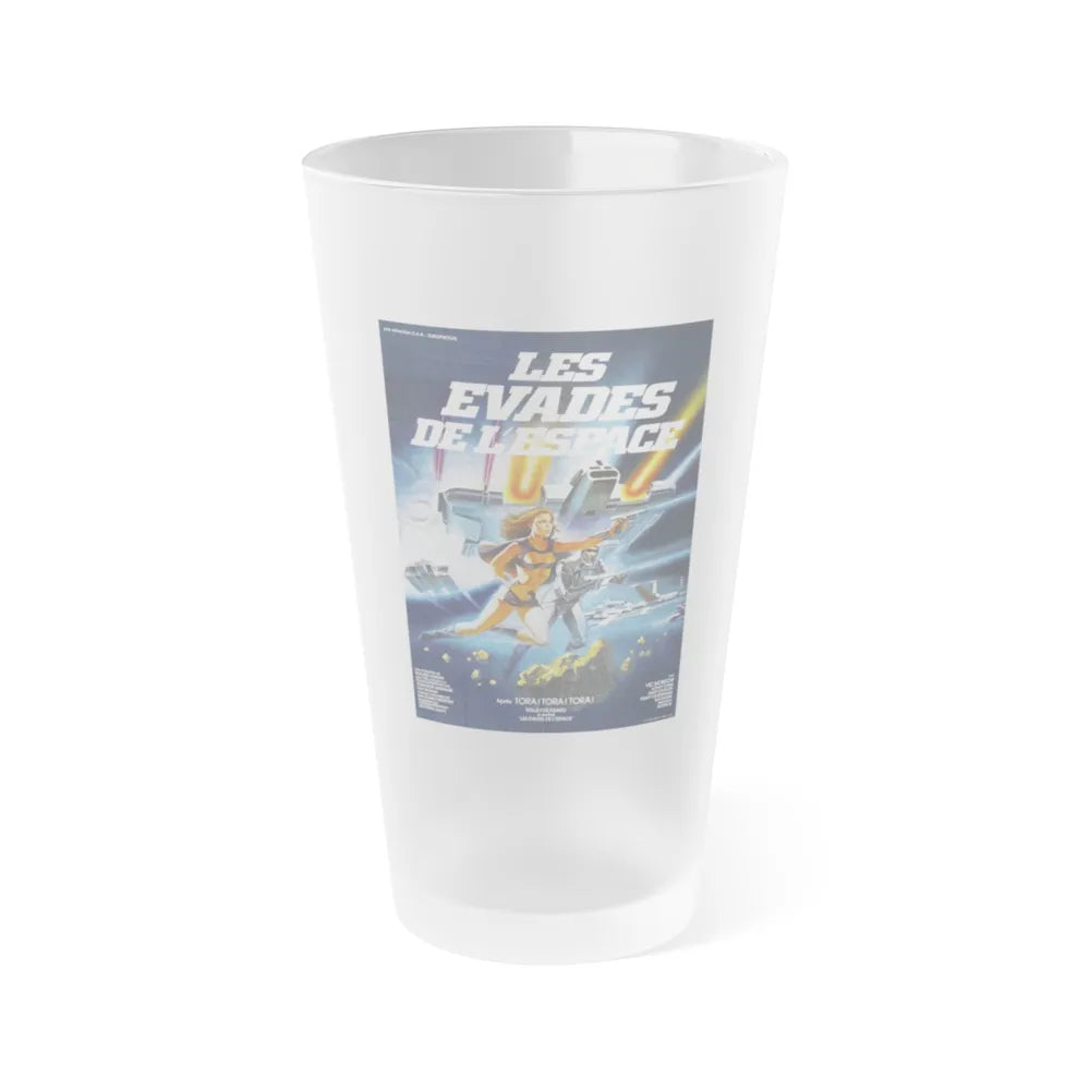 MESSAGE FROM SPACE (2) 1978 Movie Poster - Frosted Pint Glass 16oz-16oz-Frosted-Go Mug Yourself