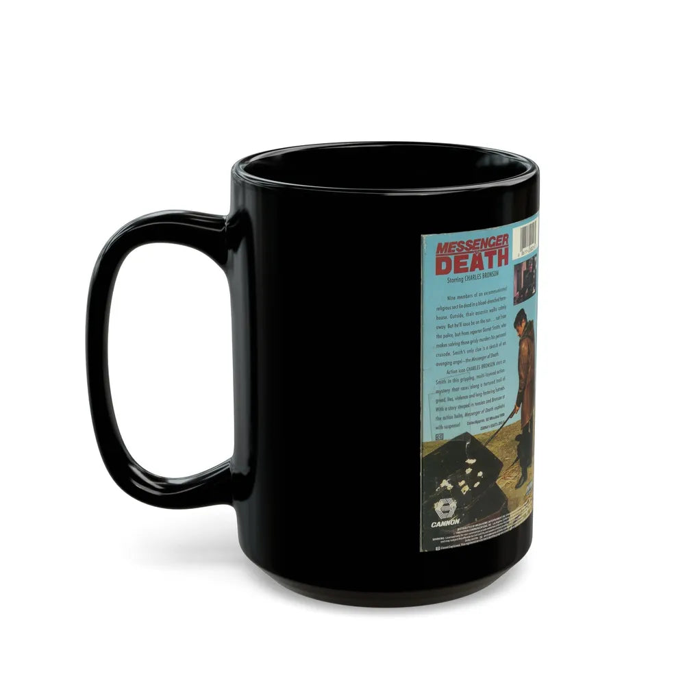 MESSENGER OF DEATH (VHS COVER) - Black Coffee Mug-Go Mug Yourself