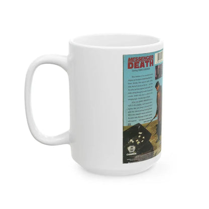 MESSENGER OF DEATH (VHS COVER) - White Coffee Mug - Go Mug Yourself