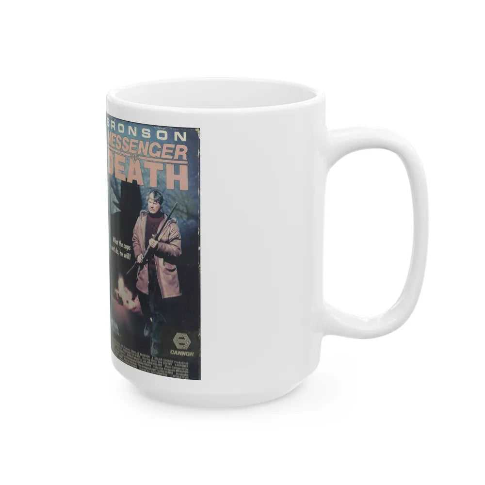 MESSENGER OF DEATH (VHS COVER) - White Coffee Mug-Go Mug Yourself