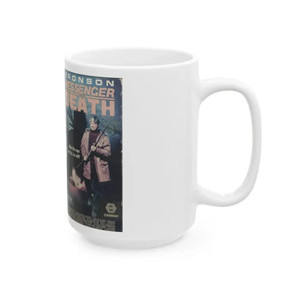 MESSENGER OF DEATH (VHS COVER) - White Coffee Mug - Go Mug Yourself
