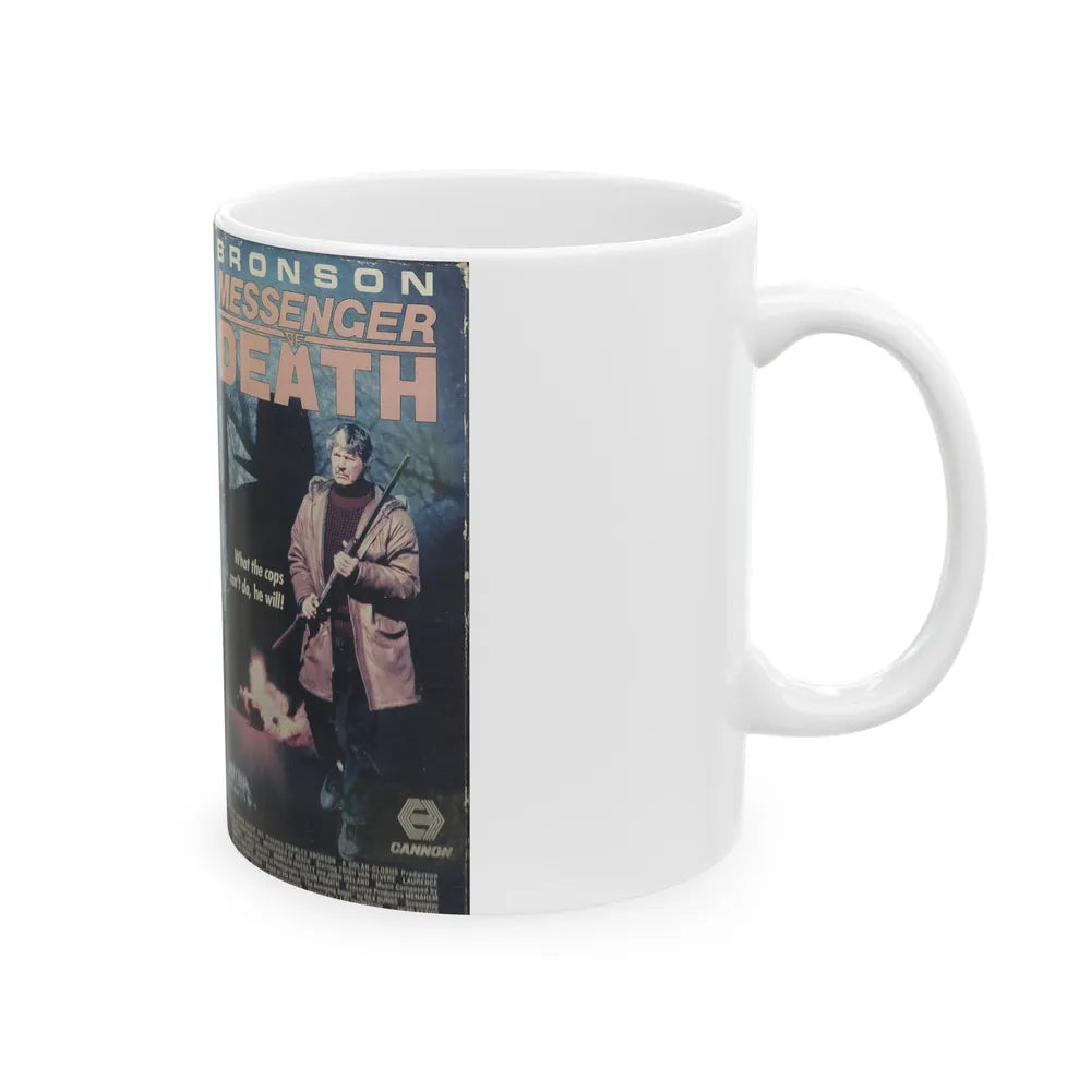 MESSENGER OF DEATH (VHS COVER) - White Coffee Mug-Go Mug Yourself