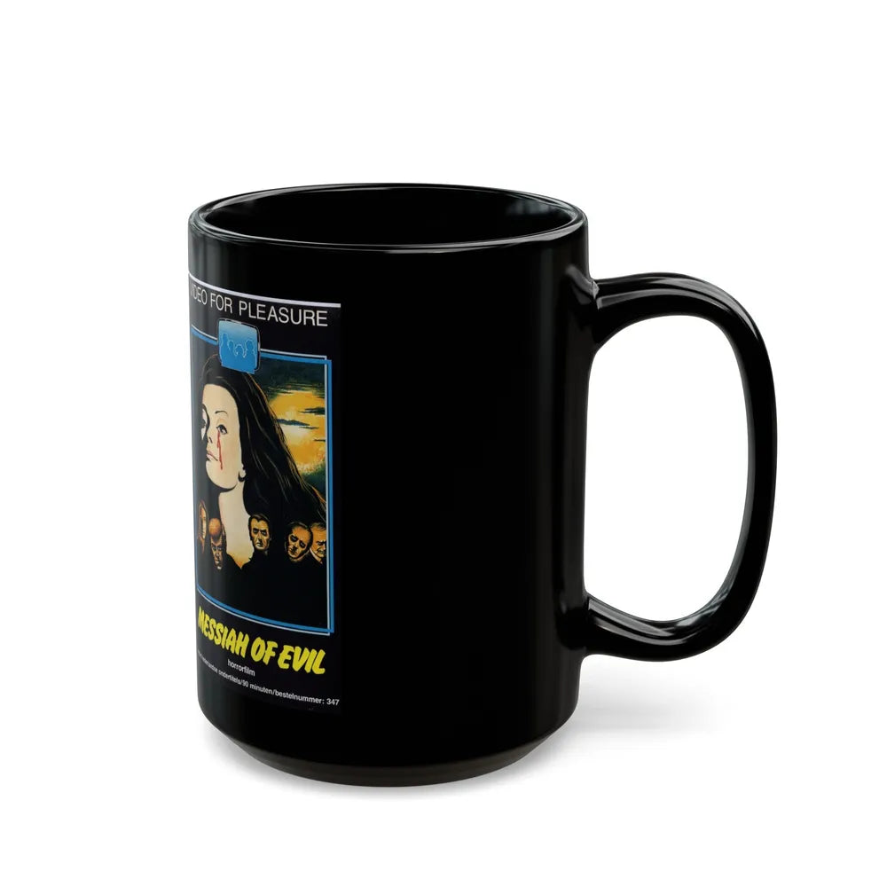 MESSIAH OF EVIL (VHS COVER) - Black Coffee Mug-Go Mug Yourself