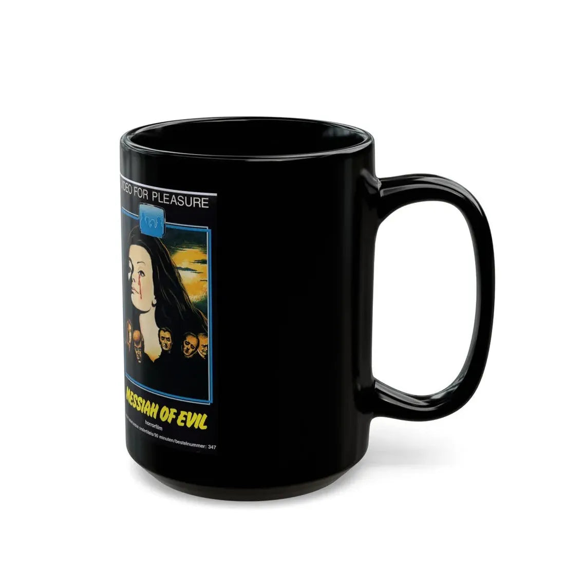 MESSIAH OF EVIL (VHS COVER) - Black Coffee Mug - Go Mug Yourself