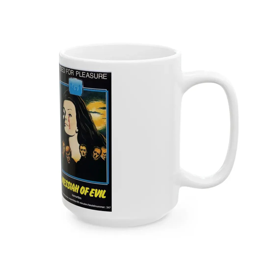 MESSIAH OF EVIL (VHS COVER) - White Coffee Mug - Go Mug Yourself