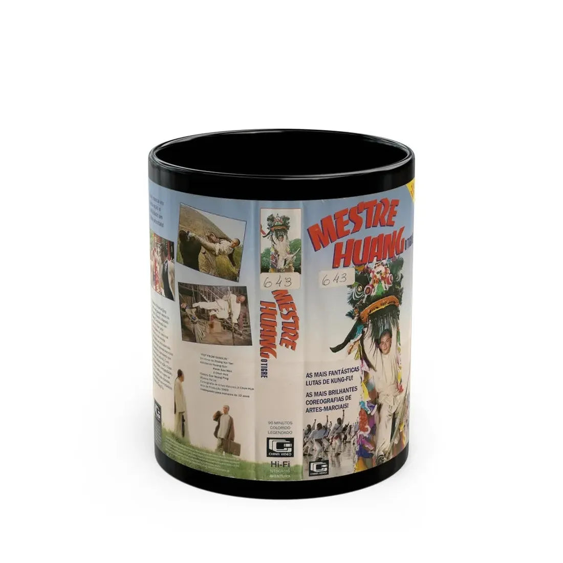 MESTRE HUANG O TIGRE (VHS COVER) - Black Coffee Mug 11oz - Go Mug Yourself