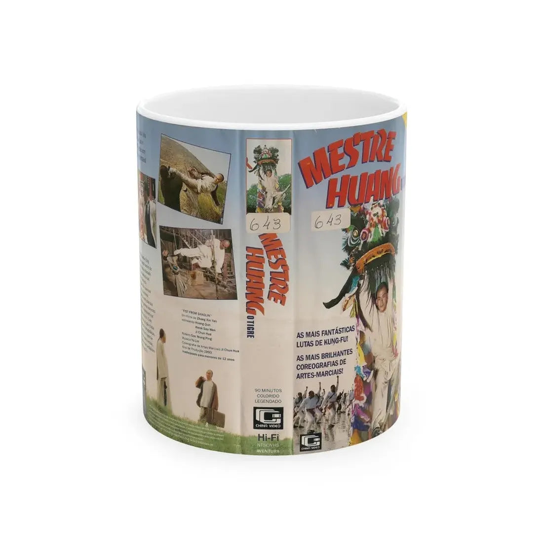 MESTRE HUANG O TIGRE (VHS COVER) - White Coffee Mug 11oz - Go Mug Yourself