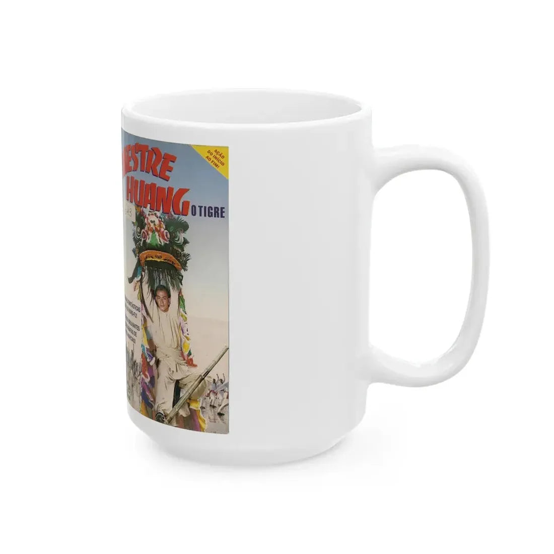 MESTRE HUANG O TIGRE (VHS COVER) - White Coffee Mug - Go Mug Yourself
