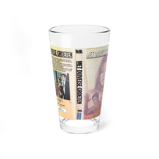 MET DUIVELSE GROTEN (VHS COVER) Pint Glass 16oz 16oz - Go Mug Yourself