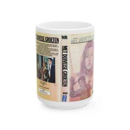 MET DUIVELSE GROTEN (VHS COVER) - White Coffee Mug-15oz-Go Mug Yourself