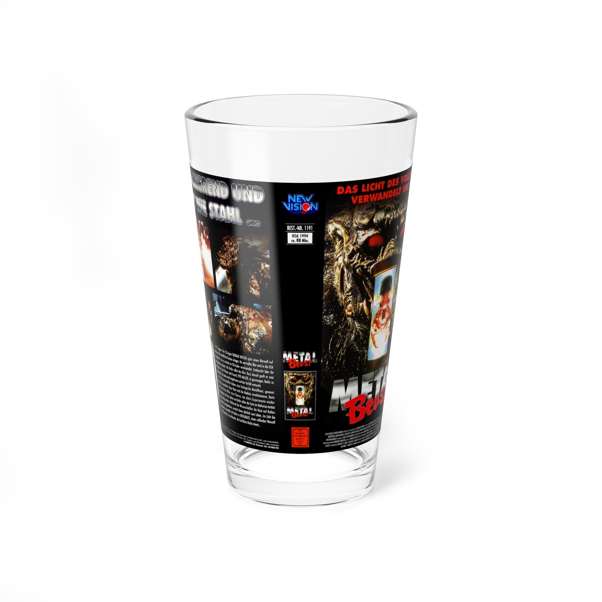 METAL BEAST (VHS COVER) Pint Glass 16oz-16oz-Go Mug Yourself