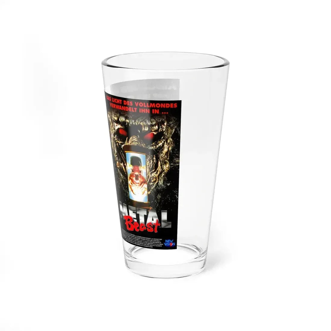 METAL BEAST (VHS COVER) Pint Glass 16oz - Go Mug Yourself