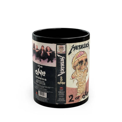 METALICA 2 OF ONE (VHS COVER) - Black Coffee Mug-11oz-Go Mug Yourself