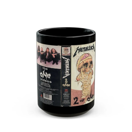 METALICA 2 OF ONE (VHS COVER) - Black Coffee Mug 15oz - Go Mug Yourself