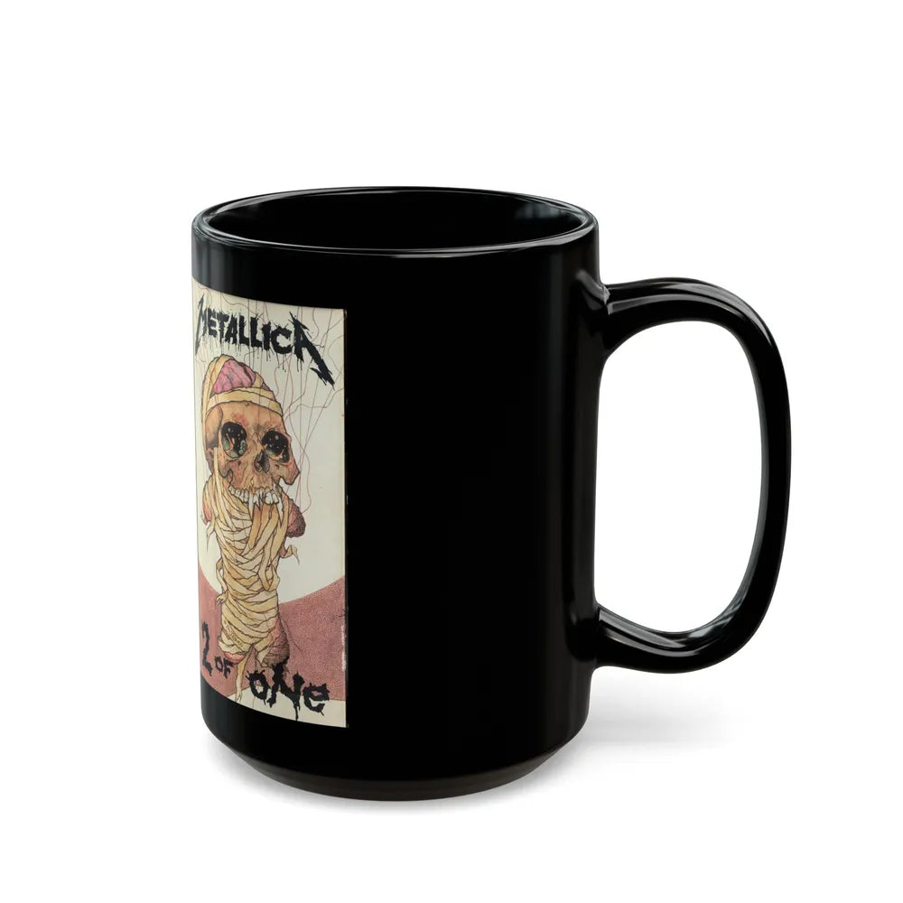 METALICA 2 OF ONE (VHS COVER) - Black Coffee Mug-Go Mug Yourself