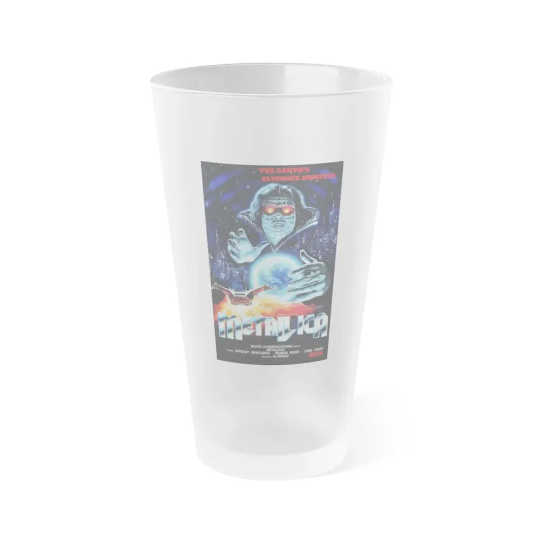 METALLICA (STAR ODYSSEY) 1979 Movie Poster - Frosted Pint Glass 16oz 16oz Frosted - Go Mug Yourself