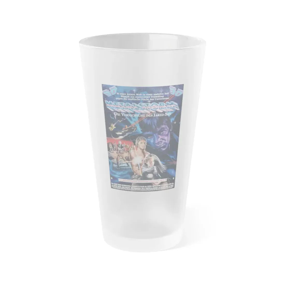 METALSTORM (GERMAN) 1983 Movie Poster - Frosted Pint Glass 16oz 16oz Frosted - Go Mug Yourself