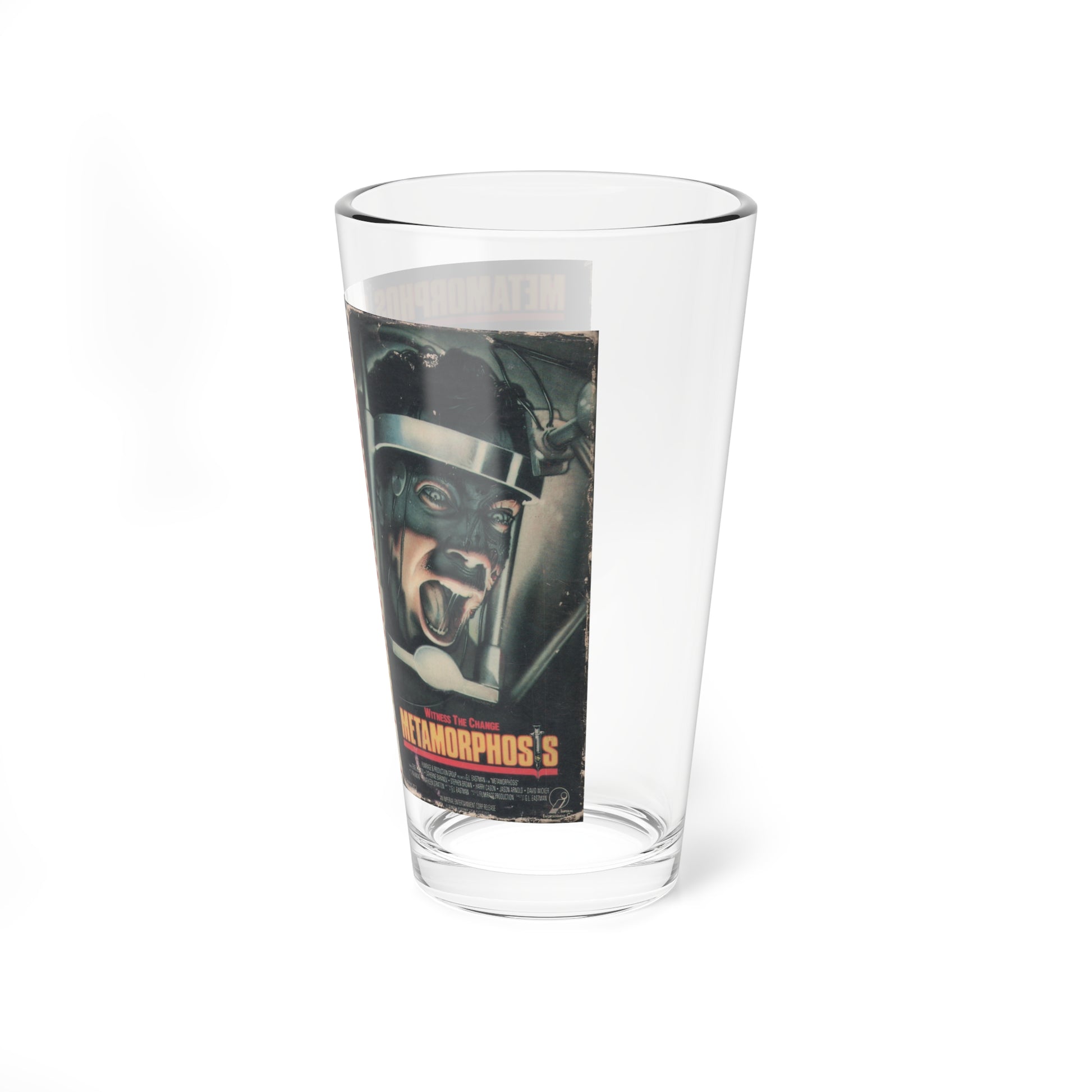 METAMORPHOSIS (VHS COVER) Pint Glass 16oz-Go Mug Yourself