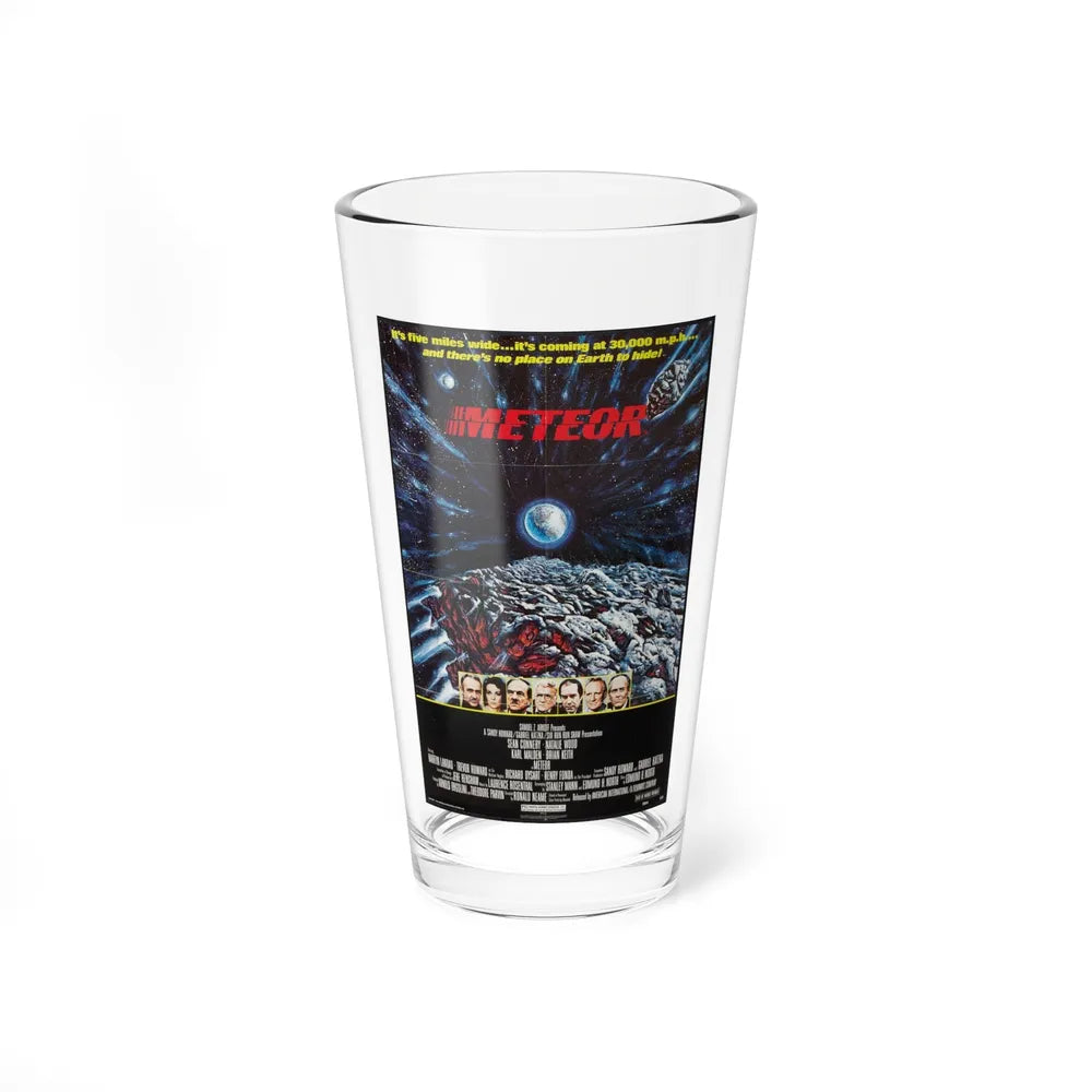 METEOR 1979 Movie Poster - Pint Glass 16oz-16oz-Go Mug Yourself