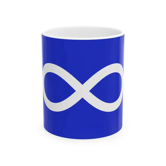 Metis Blue (Canada) White Coffee Mug 11oz - Go Mug Yourself