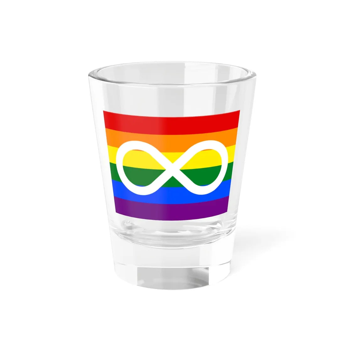 Metis Rainbow (Canada) Shot Glass 1.5oz 1.5oz - Go Mug Yourself