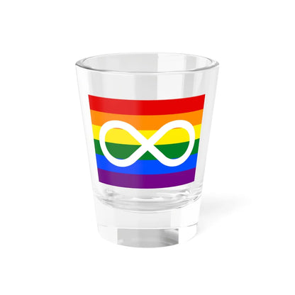 Metis Rainbow (Canada) Shot Glass 1.5oz 1.5oz - Go Mug Yourself