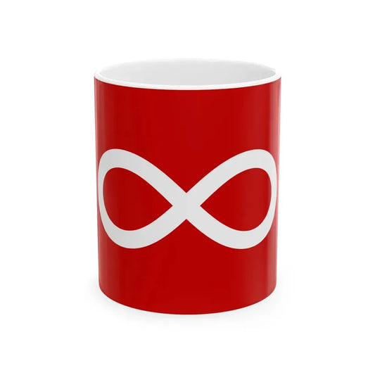 Metis Red (Canada) White Coffee Mug 11oz - Go Mug Yourself
