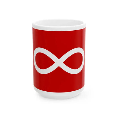 Metis Red (Canada) White Coffee Mug 15oz - Go Mug Yourself