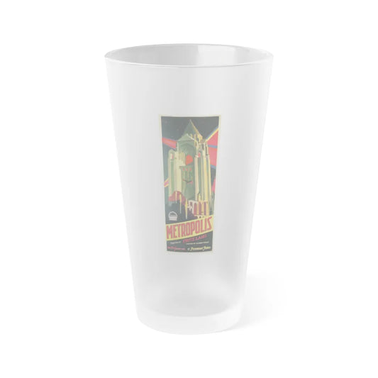 METROPOLIS 1927 Movie Poster - Frosted Pint Glass 16oz-16oz-Frosted-Go Mug Yourself