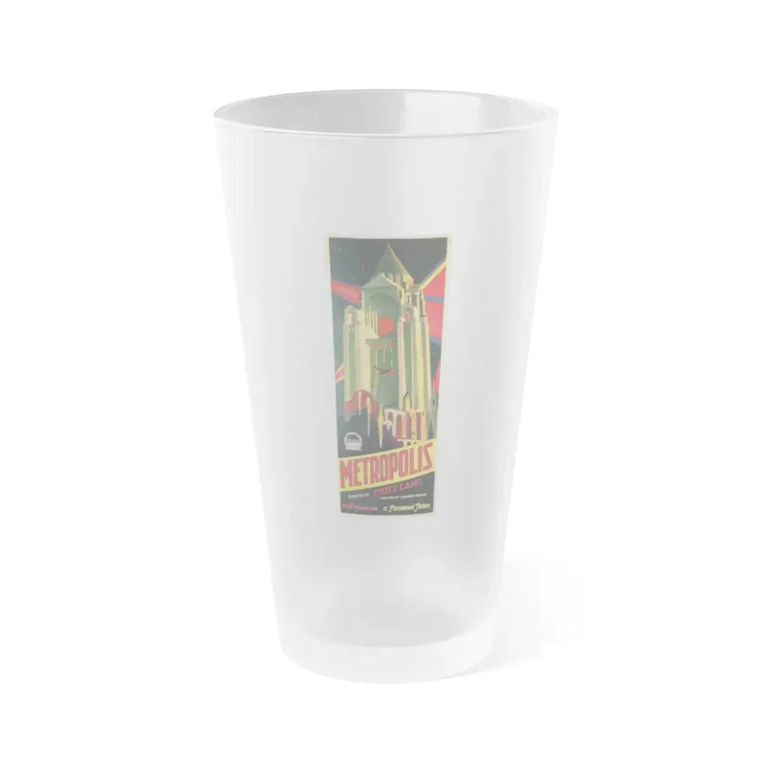 METROPOLIS 1927 Movie Poster - Frosted Pint Glass 16oz 16oz Frosted - Go Mug Yourself