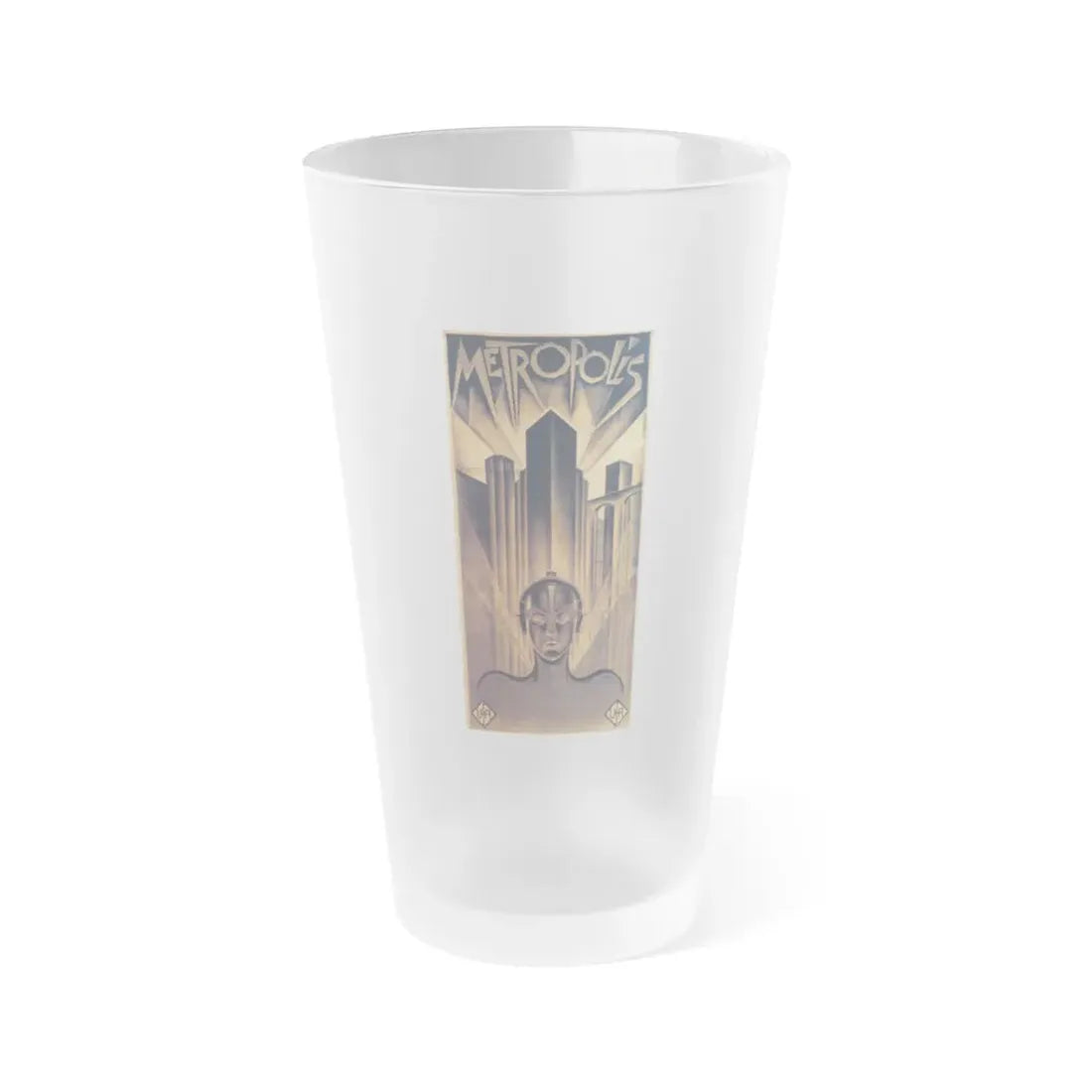 METROPOLIS (2) 1927 Movie Poster - Frosted Pint Glass 16oz 16oz Frosted - Go Mug Yourself