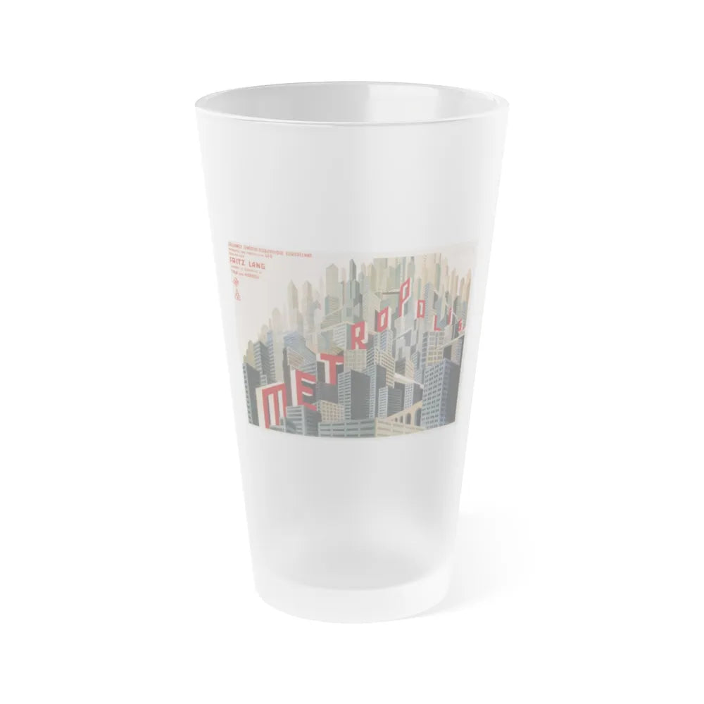 METROPOLIS (3) 1927 Movie Poster - Frosted Pint Glass 16oz-16oz-Frosted-Go Mug Yourself