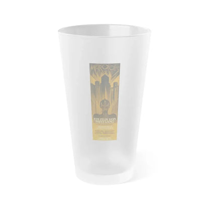 METROPOLIS (GERMAN) 1927 Movie Poster - Frosted Pint Glass 16oz 16oz Frosted - Go Mug Yourself