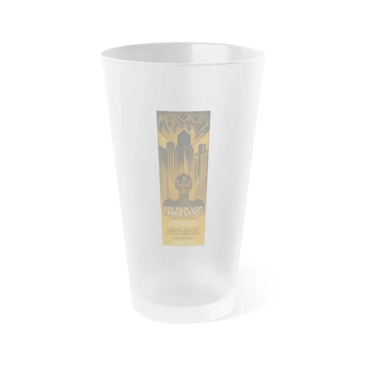 METROPOLIS (GERMAN) 1927 Movie Poster - Frosted Pint Glass 16oz 16oz Frosted - Go Mug Yourself