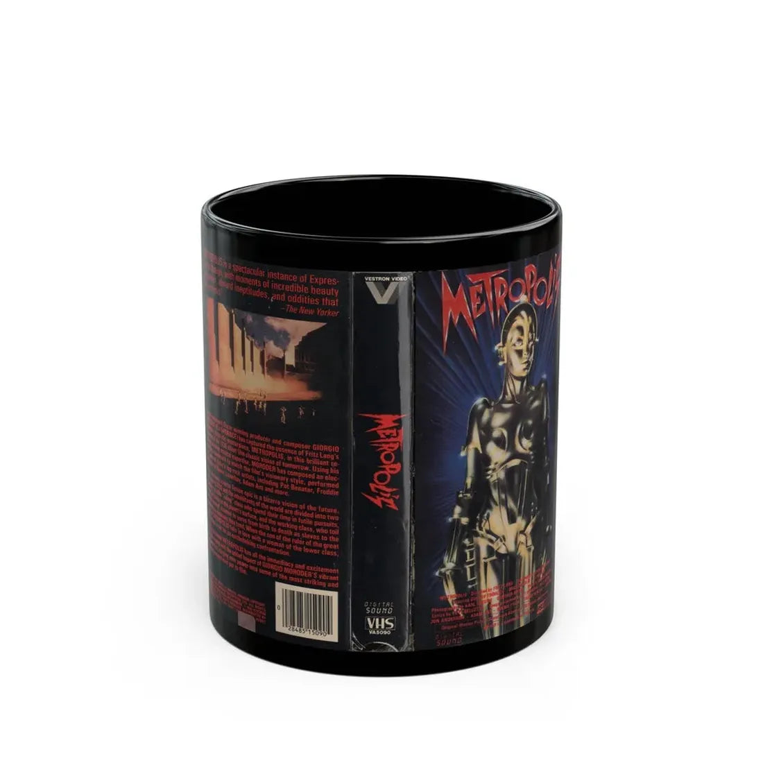 METROPOLIS (VHS COVER) - Black Coffee Mug 11oz - Go Mug Yourself