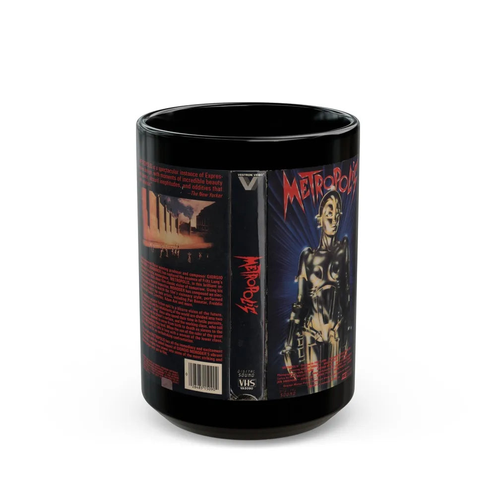 METROPOLIS (VHS COVER) - Black Coffee Mug-15oz-Go Mug Yourself