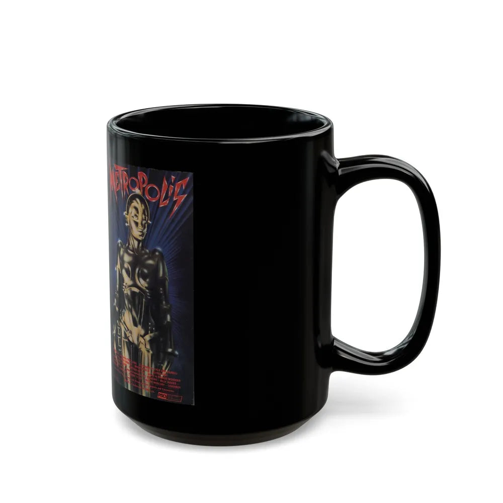 METROPOLIS (VHS COVER) - Black Coffee Mug-Go Mug Yourself