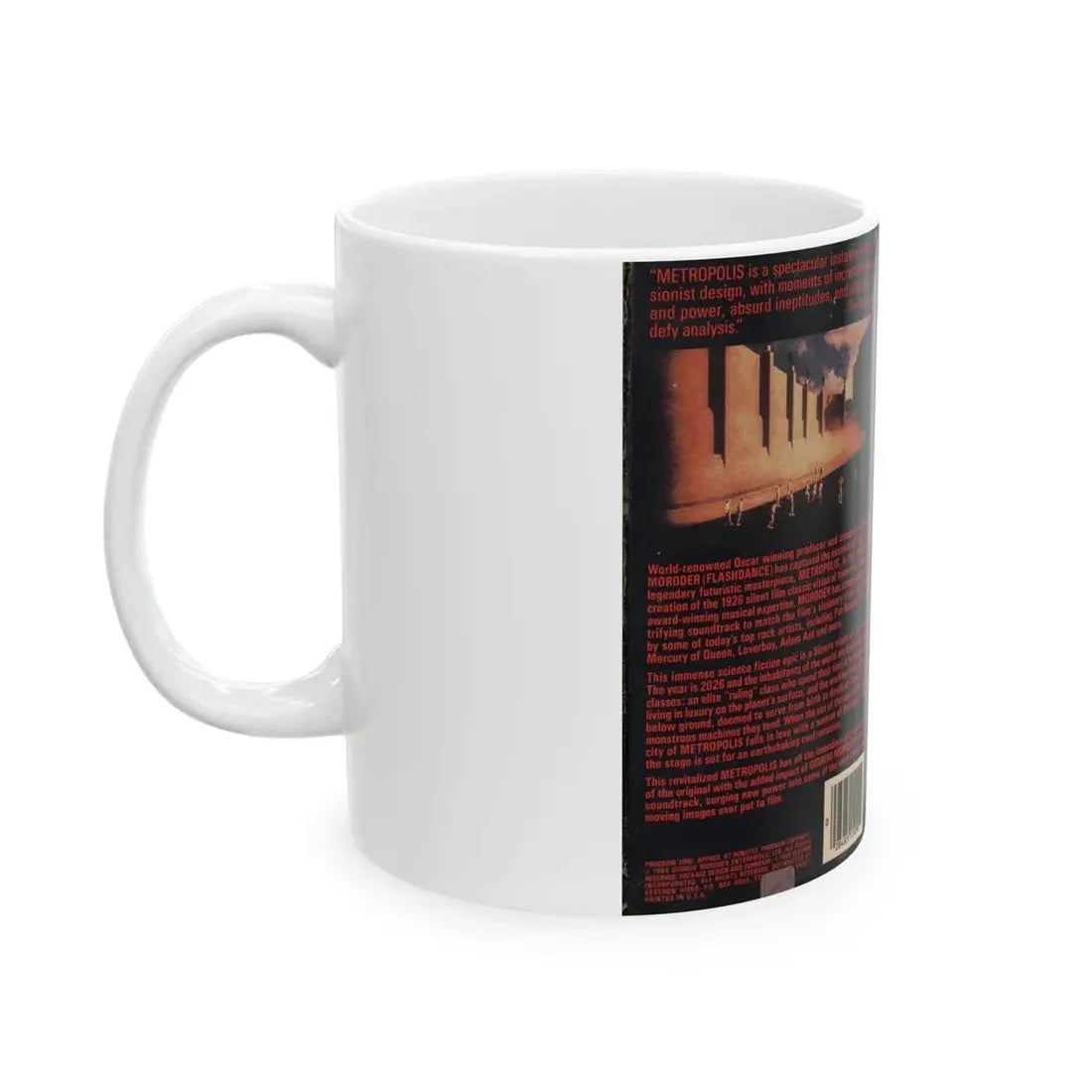 METROPOLIS (VHS COVER) - White Coffee Mug - Go Mug Yourself